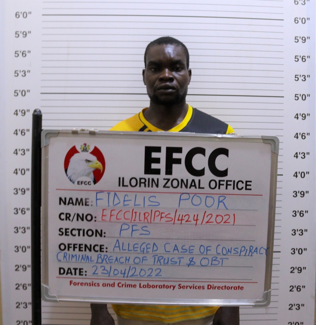 In attempt to become rich, EFCC arrests Poor for duping Kwara king N33.3m