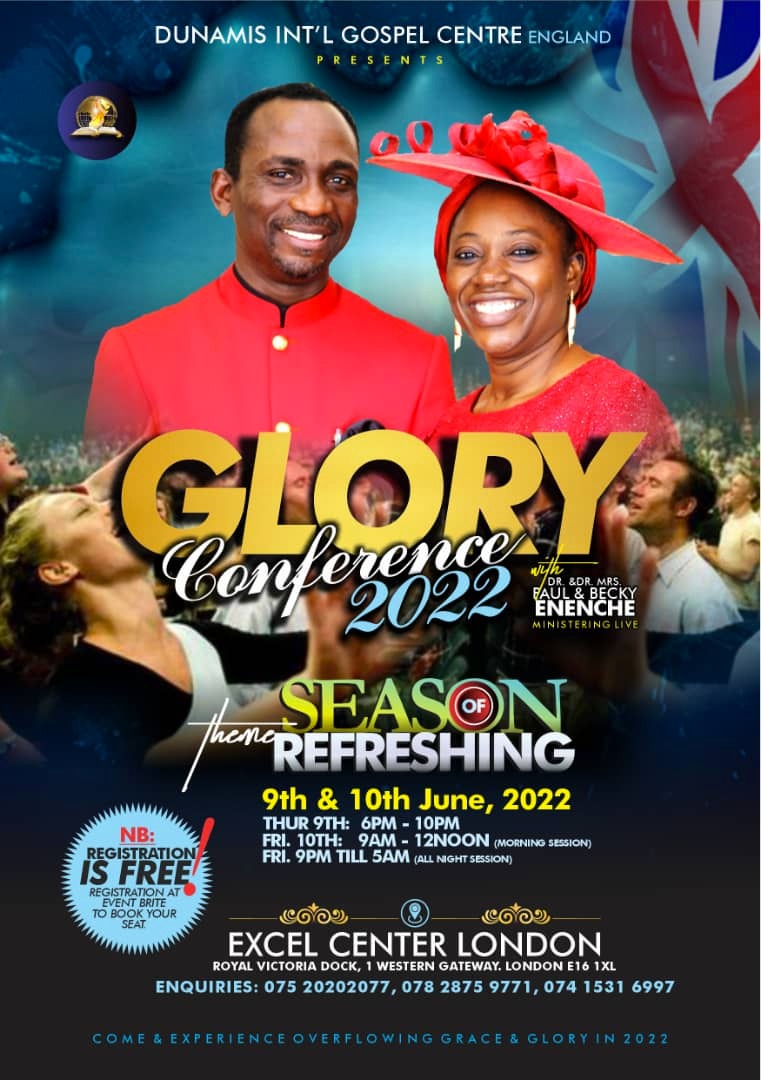 Dr Paul and Becky Enenche storm London for Glory Conference 2022