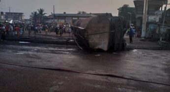 Fuel tanker explodes in Ajegunle Bus-Stop, many burnt to death