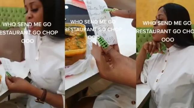 Drama as lady mistakenly orders plate of soup worth 10k in Restaurant)