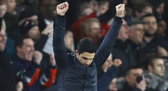 EPL: Arteta names two Arsenal players who destroyed Man City