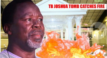 Prophet TB Joshua’s tomb catches fire (VIDEO)