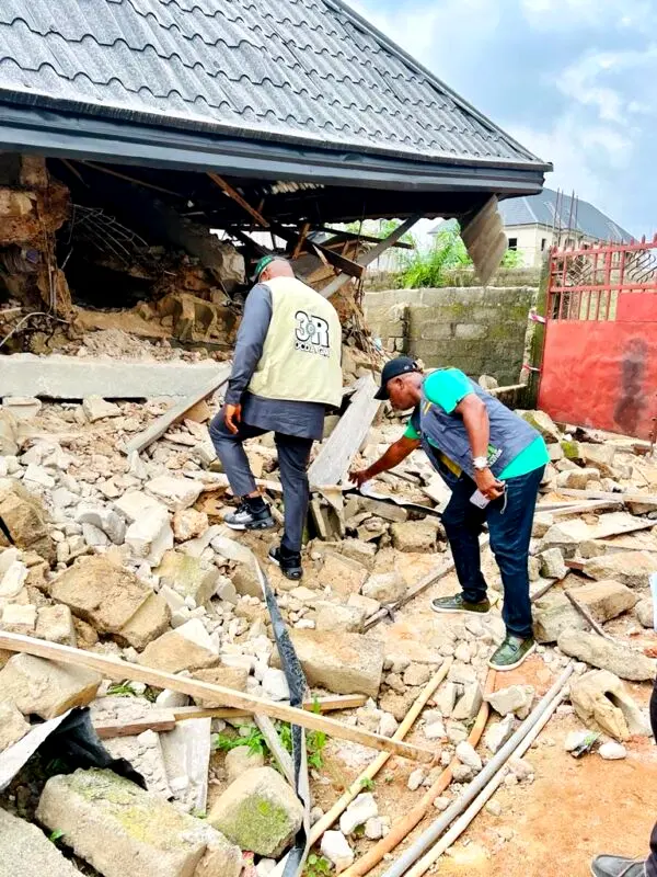 BREAKING: Building under construction collapses in Imo, many trapped