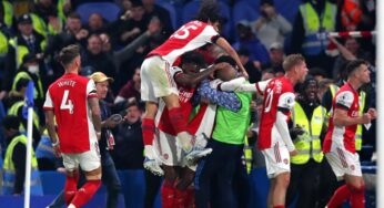 Chelsea 2 Arsenal 4: Nketiah’s brace keep Gooners top four hopes alive