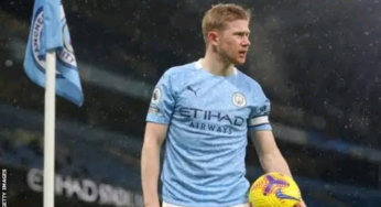 Man City’s De Bruyne voted Premier League Player of the season