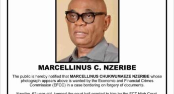 BREAKING: Marcellinus Nzeribe declared wanted by the EFCC