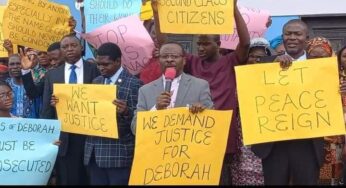 Christians protest Deborah’s killing over alleged blasphemy