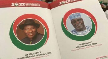 Jonathan appears in PDP primaries programme booklet