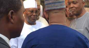 Atiku visits Saraki in Abuja (Photos)