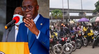 Sanwo-Olu bans Okada in six Lagos local councils (Full list)