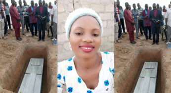 Burial photos of Deborah Samuel