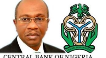 BREAKING: CBN reduces over-the-counter withdrawals to N100k, N500k per week for individuals, companies