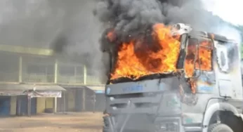 Biafra: Sit-at-home turns bloody in Delta, one killed, Dangote trucks set on fire