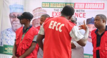 EFCC discovers fully-loaded Ghana Must Go at PDP primaries [VIDEO]