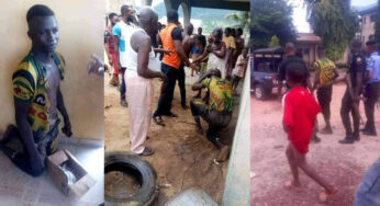 Man caught stealing children’s pampers in Lokoja (Photos)