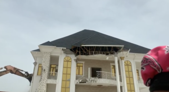 BREAKING: Tony Dikeh’s ex-boyfriend, Prince Kpokpogiri’s mansion demolished