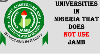 REVEALED: Full list of Nigerian universities that give admission without JAMB