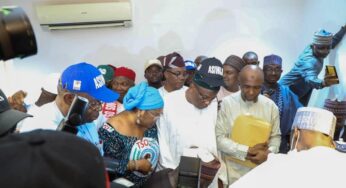 PHOTOS: Bola Tinubu returns APC nomination forms