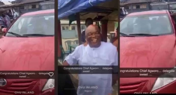 Excited party delegate shows off new car after primary elections (Video)