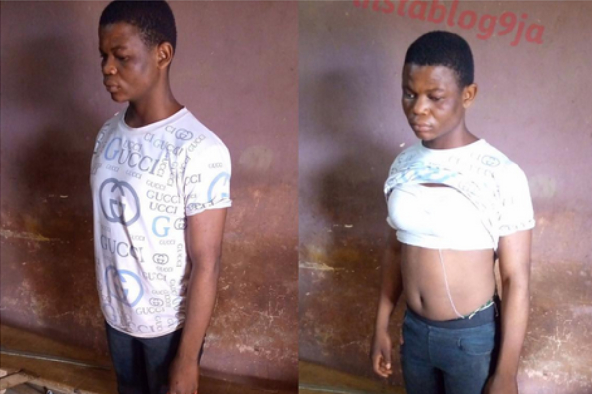 Benue man arrested for posing as lady to lure fellow man Gboko nightclub