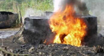 Three killed as fire explosion occurs at illegal refinery in Abia