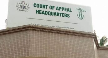 BREAKING: Appeal Court sets aside Judgement on section 84(12) of Electoral Act