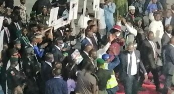 BREAKING: APC primaries: Osinbajo arrives Eagle Square amid cheers