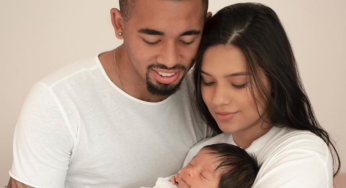 Manchester City star, Gabriel Jesus, Raiane Lima welcome newborn baby