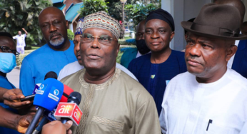 Atiku reacts as Wike’s group pulls out of PDP campaign