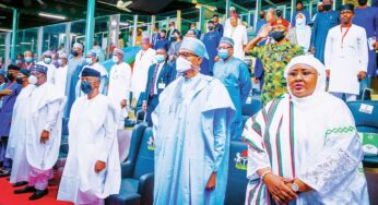 APC Primary: Drama as Aisha shuns Tinubu at Eagle Square