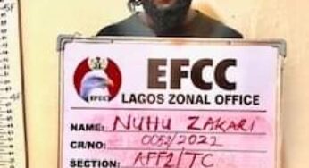 Yahoo boy, Nuhu Zakari bags jail term, forfeits property to FG in Lagos