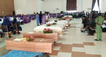 Owo massacre: Mass burial for worshippers killed at St Francis Catholic church begins