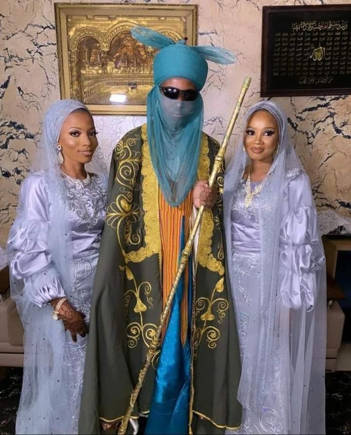 Nigerians react as Kano prince, Mustapha Ado Bayero marries two wives same day