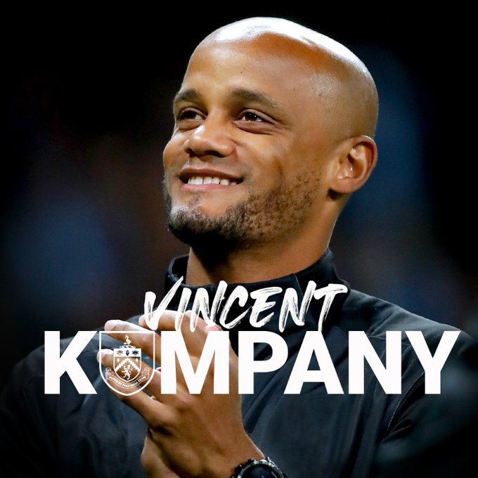 Former Manchester City captain, Vincent Kompany appointed as Burnley coach