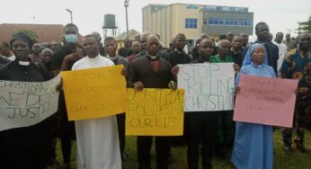 Ondo attack: Protesters shut down Owo over killing of Catholic faithful