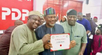 Uba receives certificate of return, pledges to focus on agric, security if elected