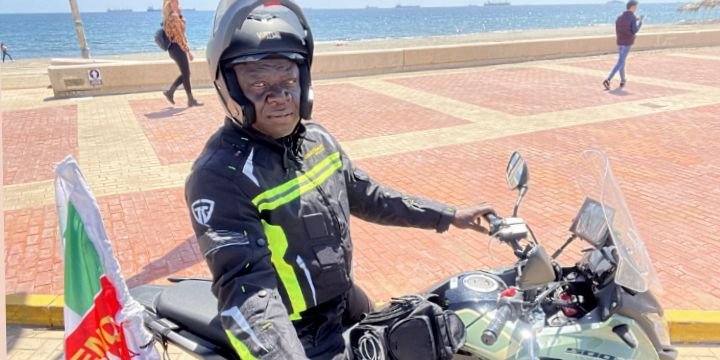 Kunle Adeyanju: Nigerian London-Lagos biker to embark on another journey to Israel