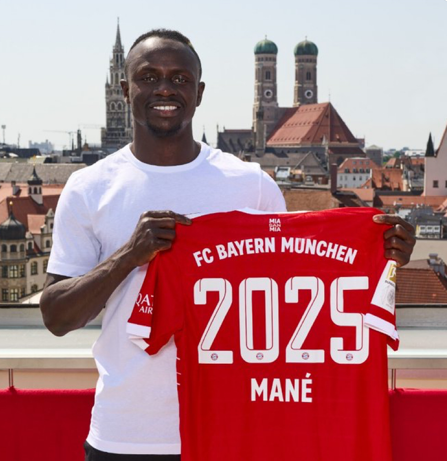 Sadio Mane joins Bayern Munich from Liverpool on three-year deal