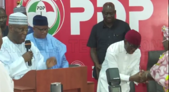 BREAKING: Atiku announces Okowa as running mate