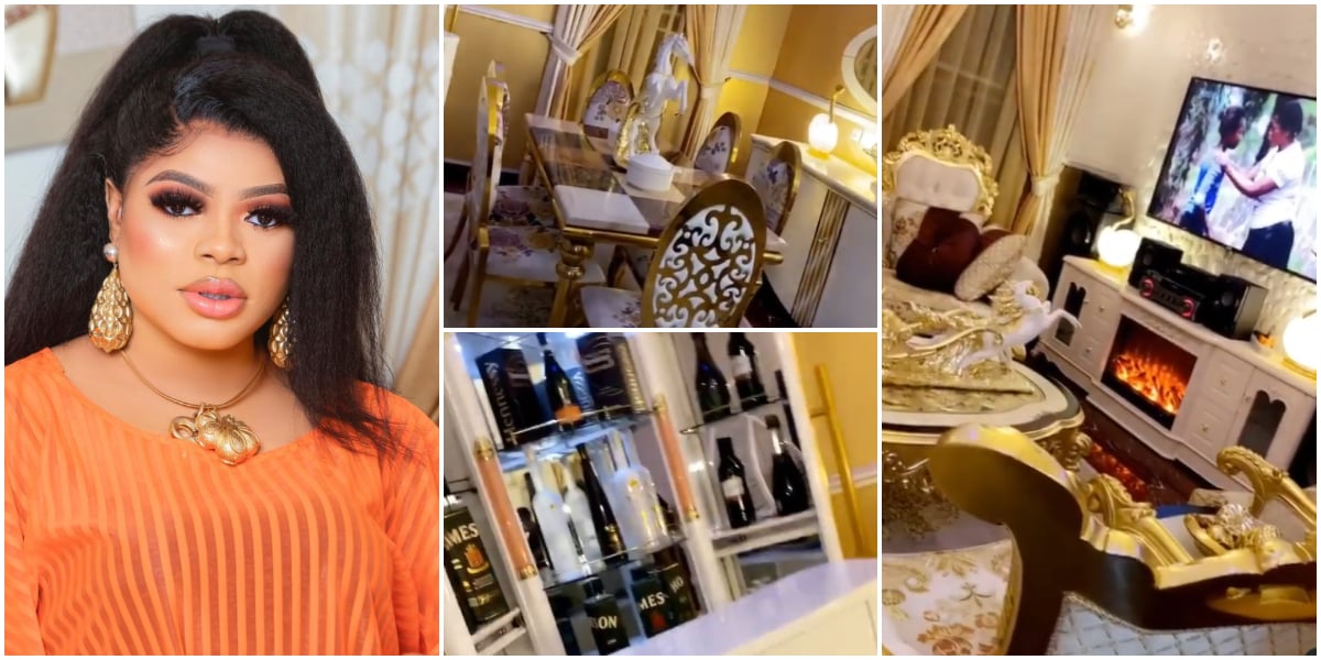 Check out the colourful interior of Bobrisky's beautiful sitting room in  these videos - See his Living room, Dinning and much more - Madailygist