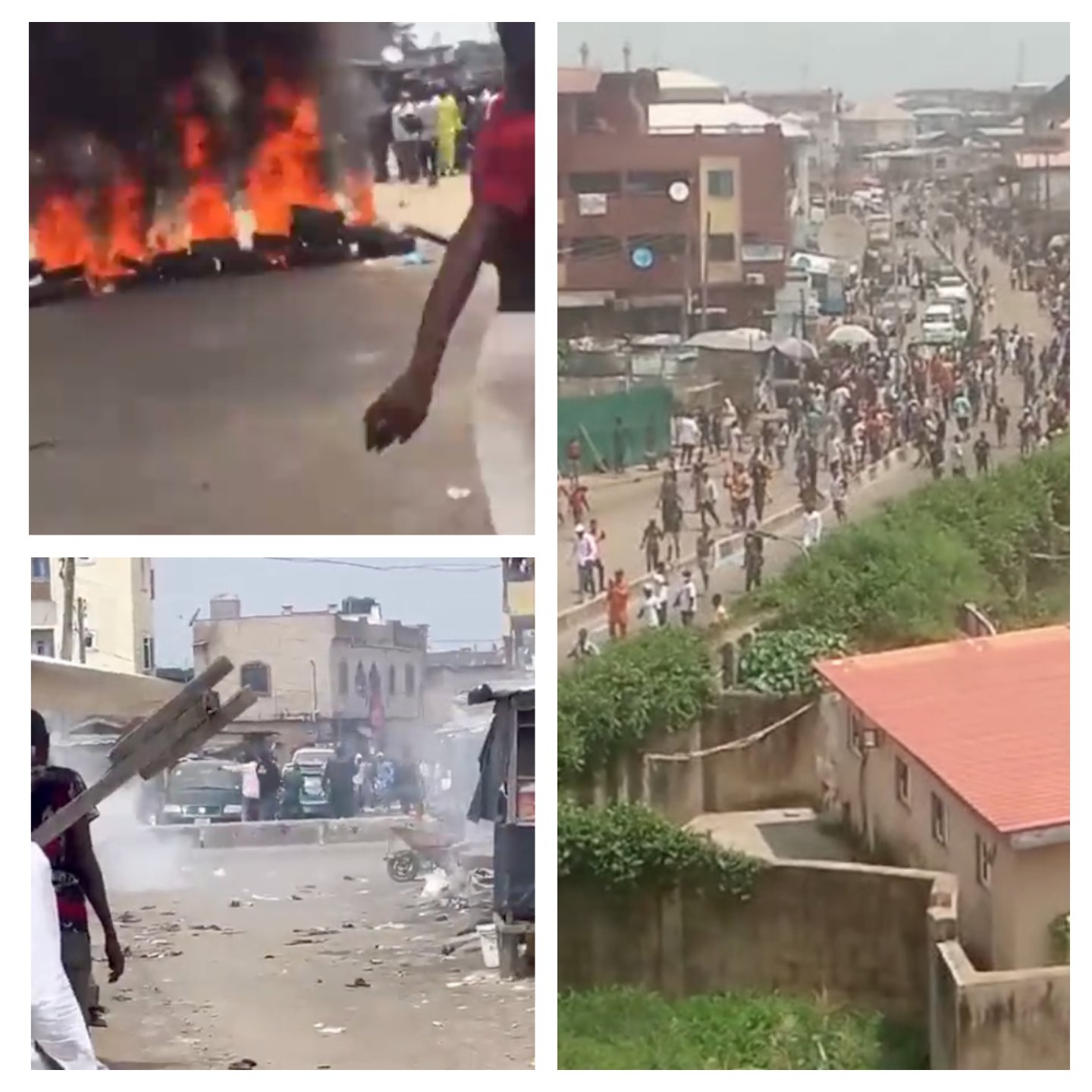Chaos as task force, okada riders clash in Idi Araba, Lagos