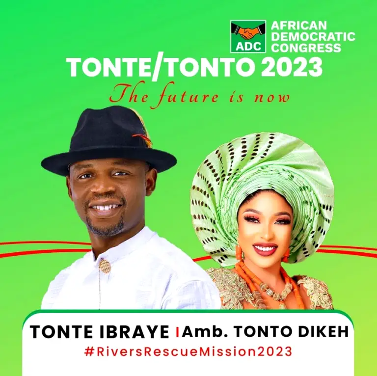 BREAKING: Tonto Dike emerges deputy governorship candidate in Rivers