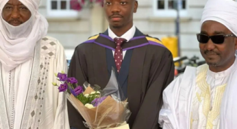 Sanusi’s son, Mustapha Lamido graduates from University of Portsmouth in UK