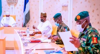 BREAKING: Buhari presides over security meeting