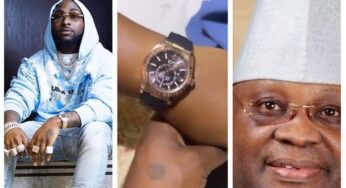 Davido gifts Governor-elect, Adeleke Rolex worths millions of naira