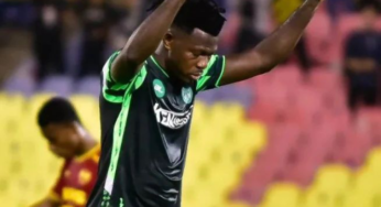 Nigerian striker apologises after scoring two goal against his former club