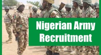 Nigerian Army begins recruitment exercise [How to apply]