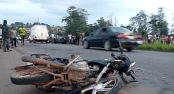 How okada accident saved 3-yr-old baby from kidnappers in lkare Akoko, Ondo