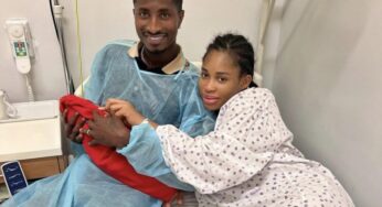 Super Eagles’ Olayinka, wife welcome first child