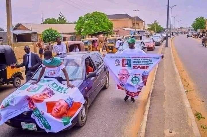 Peter Obi’s supporters take over Buhari’s Katsina State